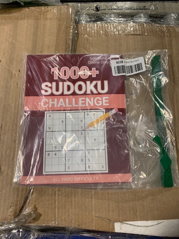 Photo 1 of 1000+ Sudoku Challenge All Hard Difficulty: Solutions Online Only (Big Book Of Sudoku)