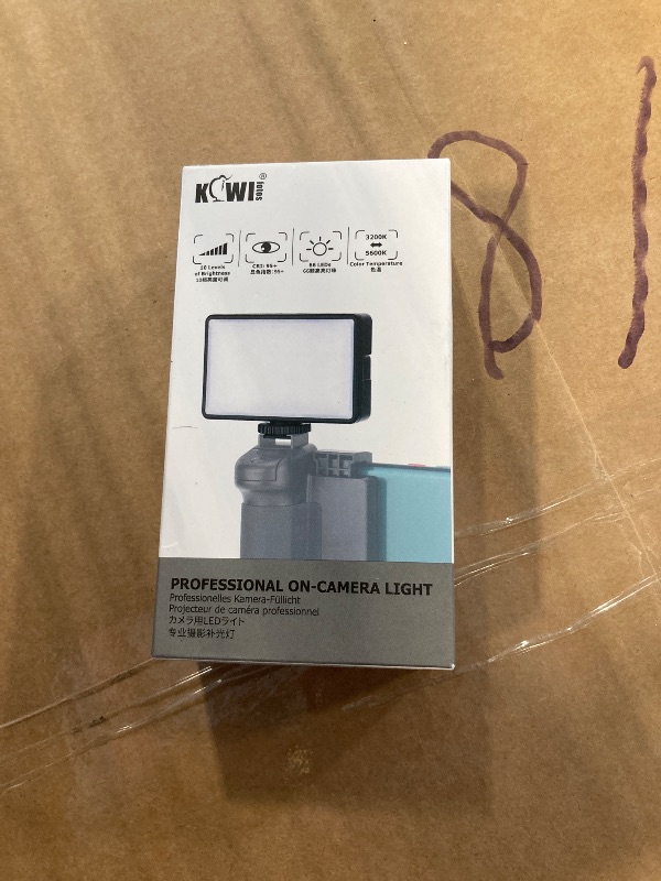 Photo 1 of Ultra Bright 3200-5600K Adjustable On Camera 66 LED Video Light for M50 M6 Mark II RP R R6 Sony ZV-1 A6100 A6300 A6400 A7C Fuji X-S10 X-T200 X-T30 X-T3 X-T4 Nikon Z50 Z6 Z7 iPhone and More