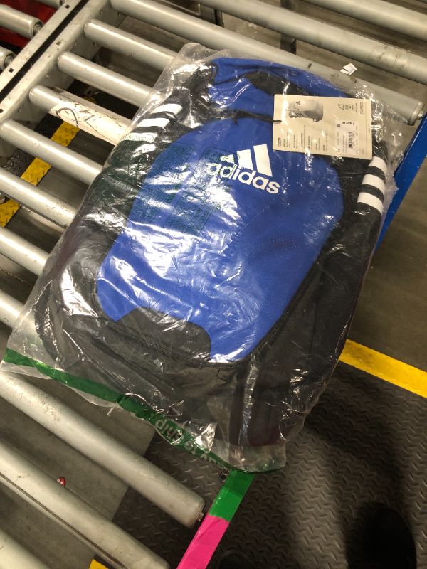 Photo 1 of adidas Striker Sports Backpack Durable Athletic Gym Laptop Bag, Team Royal Blue/Black/White, One Size
