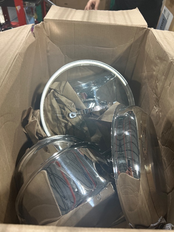 Photo 1 of ** unknown missing parts***Cuisinart 11-Piece Cookware Set, Chef's Classic Stainless Steel Collection 77-11G