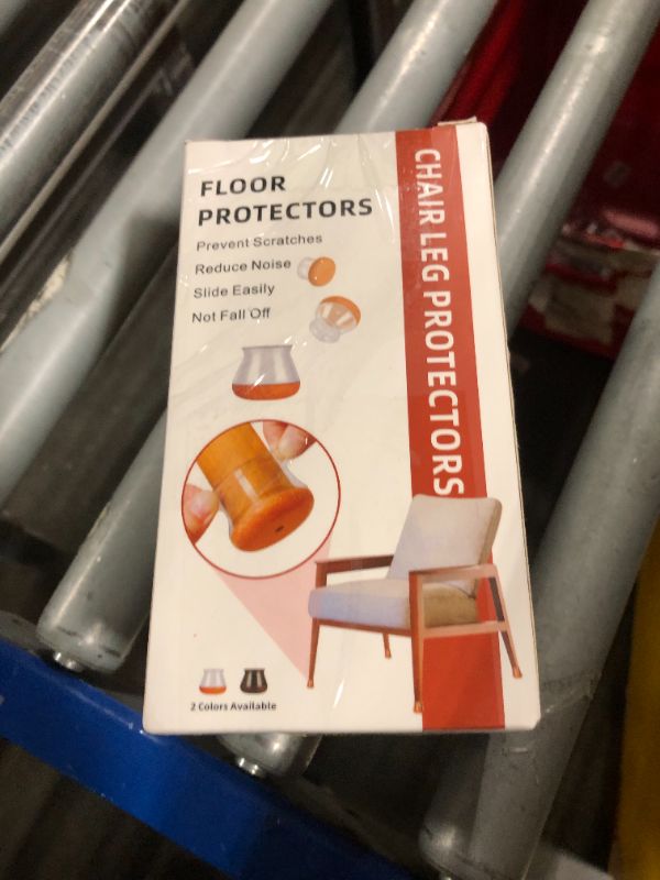 Photo 1 of 20 Pcs Chair Leg Floor Protectors for Hardwood Floors, Clear Rubber Furniture Sliders with Felt, Silicone Furniture Leg Caps Covers, Fit Round Diameter (1.2" to 1.4")