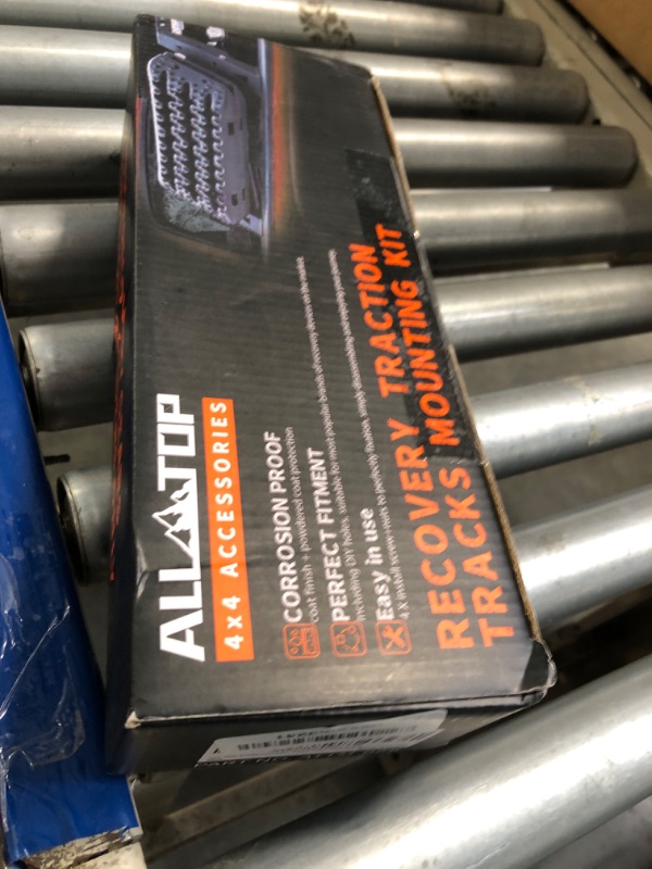 Photo 1 of ALL-TOP Recovery Board Mount Kit, Universal Bracket for Traction Tracks, Adjustable DIY Lockable Pin Set for Roof Rack, Crossbar & Cargo Basket