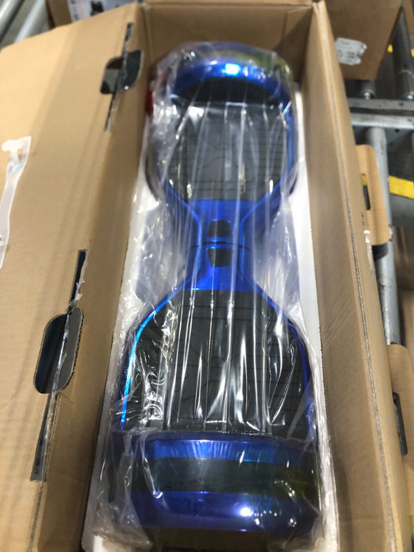 Photo 1 of ***charging adapter not inside, unable test item, sell for parts only*** Hover-1 Matrix Electric Self Balancing Hoverboard with 6.5” LED Tires, Color-Changing Fender Lights, Dual 150W Motors, 7 mph Max Speed, and 3 Miles Max Range Self Balancing Scooter