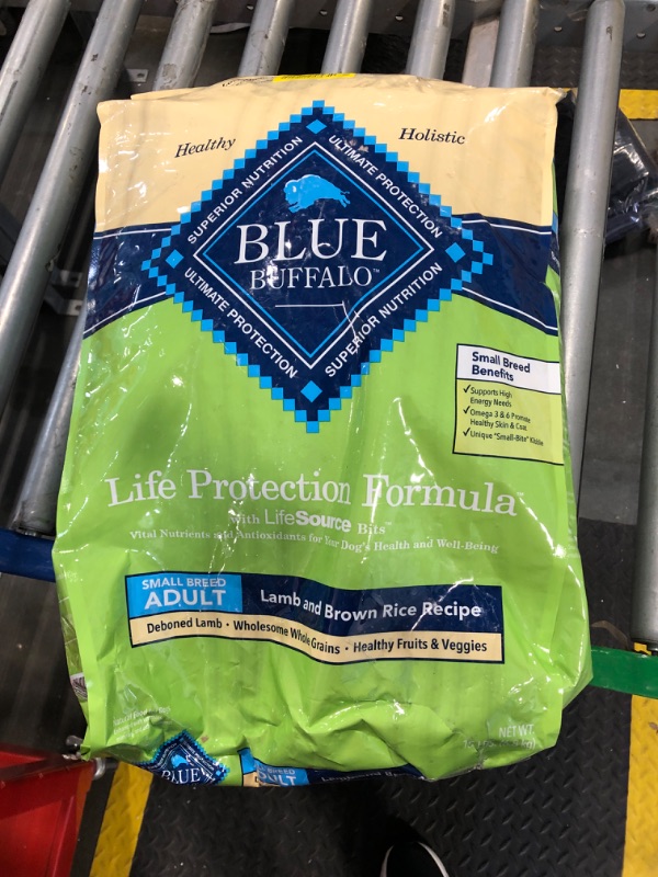 Photo 1 of Blue Buffalo Life Protection Formula Adult Small Breed Dry Dog Food, Supports High Energy Needs, Made with Natural Ingredients, Lamb & Brown Rice Recipe, 15-lb Bag
BB 11/02/2025