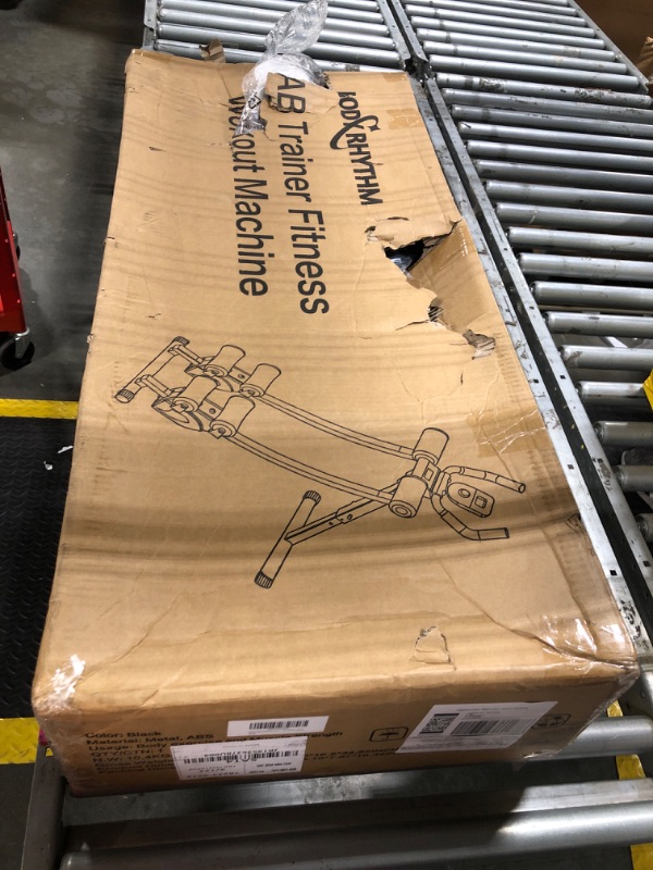 Photo 1 of BODY RHYTHM Dual-Track Ab Machine with 4 Adjustable Heights, Foldable Core & Abdominal Exercise Machine, Total Ab Workout Equipment for Home Gym, Ab Women Exercise Fitnes Trainer. (Black)