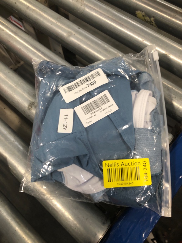 Photo 1 of CRISONE Girls Swimsuits Girl Bathing Suits Size 10-12 Girl's One Piece Swimsuit Color Block One Shoulder Cutout Swim Suit for Girls 11-13 with Cover Up Swimwear