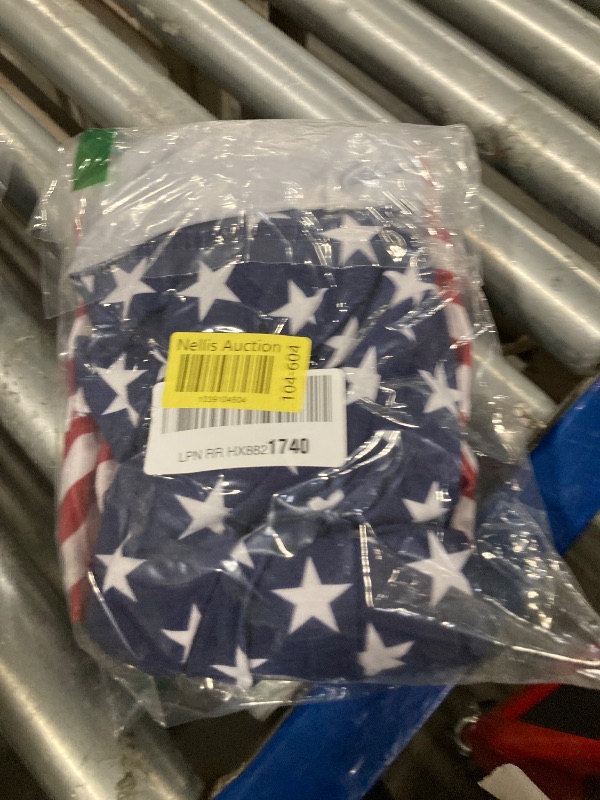 Photo 1 of 4th of July Women's Sleeveless Maxi Dress Patriotic American Flag Sundress with Pockets Retro Tie Dye L