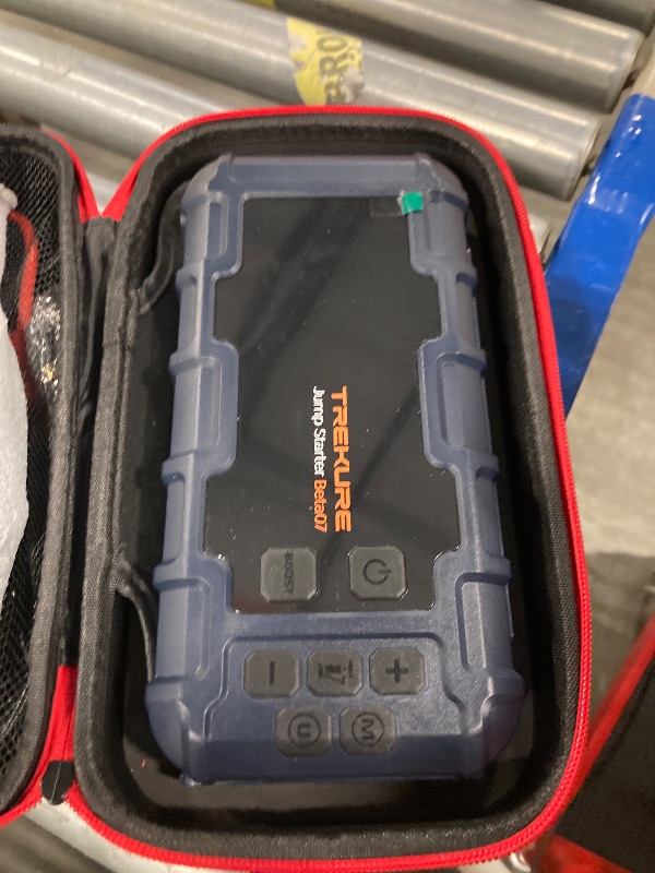 Photo 1 of TREKURE 10-in-1 Car Battery Jump Starter with Air Compressor 6000A 160PSI 45W Charger, Jump Starter Jump Box (All Gas 12L Diesel), Car Battery Jumper Starter Portable Jumper Cables, Gloves, Lights