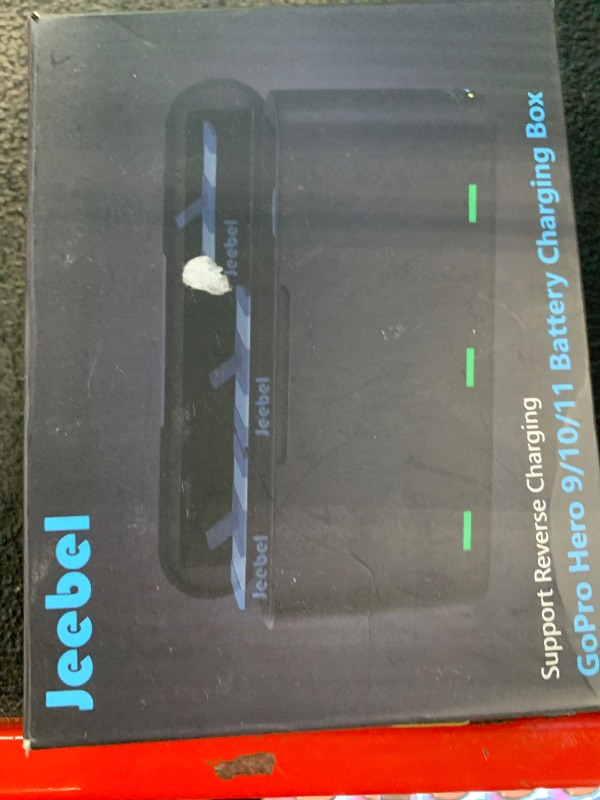 Photo 1 of Battery Charger for GoPro HERO12/HERO11/HERO10/HERO9 Support Reverse Charging + 2 Pack Batteries Compatible with Original Gopro Hero 12/11/10/9 Camera