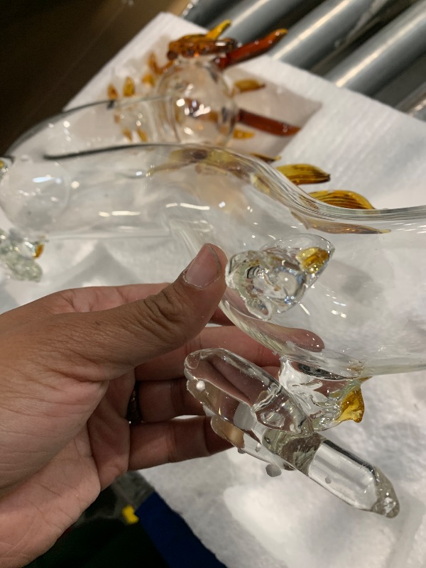 Photo 1 of 1000ml Dragon Drinking Decanter Whiskey and Wine Decanter, Zodiac Dragon Shape Whiskey and Wine Decanter, Glass Animal Whiskey Bottle, Wine or Liquor Decanter, 10'' x 16'', Clear
