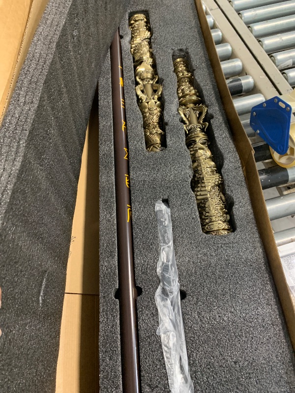 Photo 1 of 2025 New Edition Metal Monkey King Wukong Staff Real Ruyi Golden Cudgel Life Size Exclusive Weapon Props
