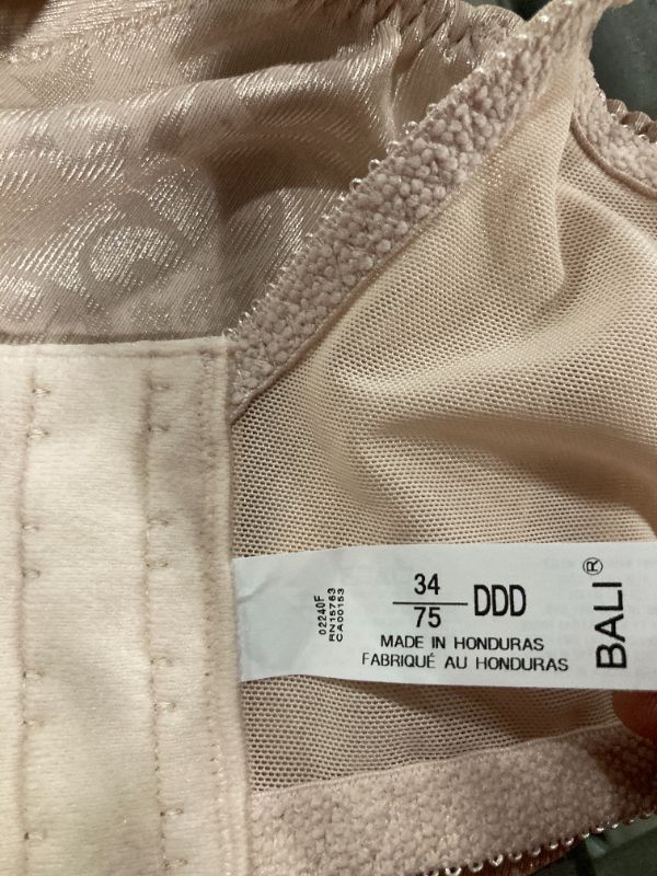 Photo 1 of ***SIZE 34DDD*** Bali Women's Satin Tracings Underwire Minimizer Bra 3562