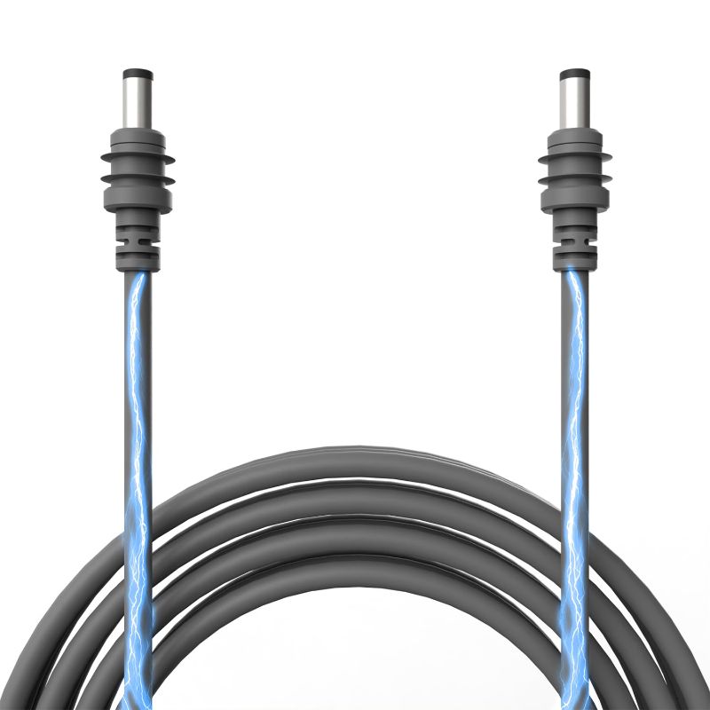 Photo 1 of 5M DC Power Cable for Starlink Mini 5mm 18AWG and Up to 140W DC Power Cable for Starlink Mini Postive and Negative Wiring Assembly Liquid Silica Gel Waterproof