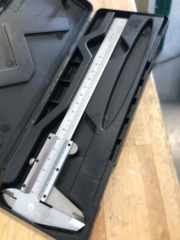 Photo 1 of Caliper Measuring Tool 6" Stainless Steel, 0-6Inch/0-150mm Manual Non Digital Calipers, 0.001"/0.02mm High Precision Durable Micrometer