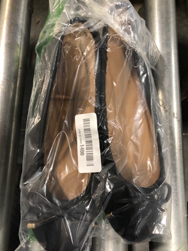Photo 1 of ***SIMILAR*** Women’s Black Flats Shoes Comfortable Suede Pointed Toe Slip On Casual Ballet Flats Dress Shoes Nude Flats(Black, US 8)