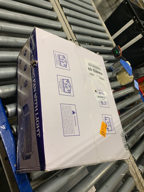 Photo 1 of Dannilong Caged Ceiling Fans with Lights and Remote, Farmhouse Ceiling Fan with Light Bladeless, Small Ceiling Fan for Kitchen Bedroom Outdoor, 18 Inch Black Fandelier, Reversible Quiet Motor