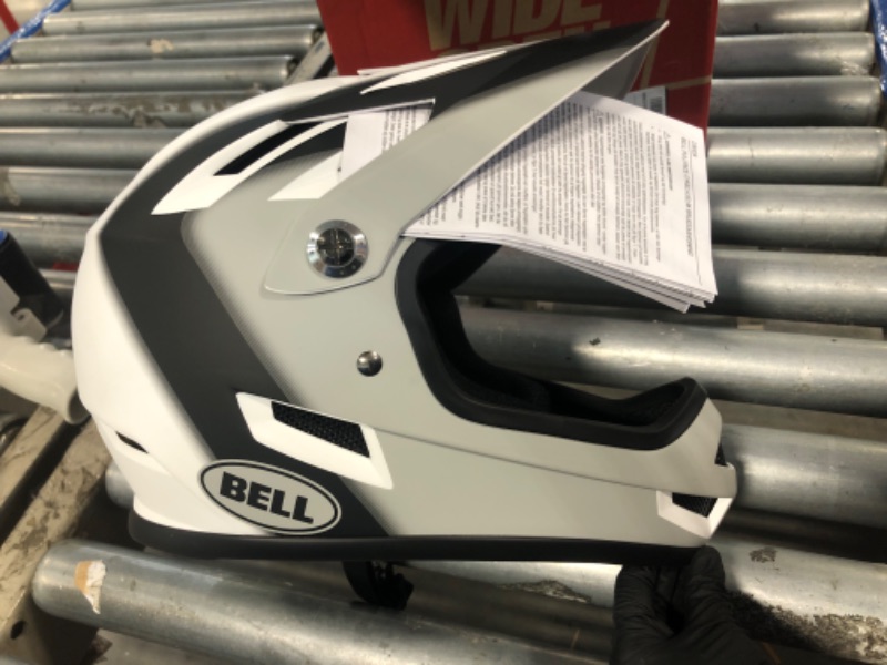 Photo 1 of BELL Sanction Adult Full Face Bike Helmet - Matte Black/White (2023), Small (52-54 cm)    