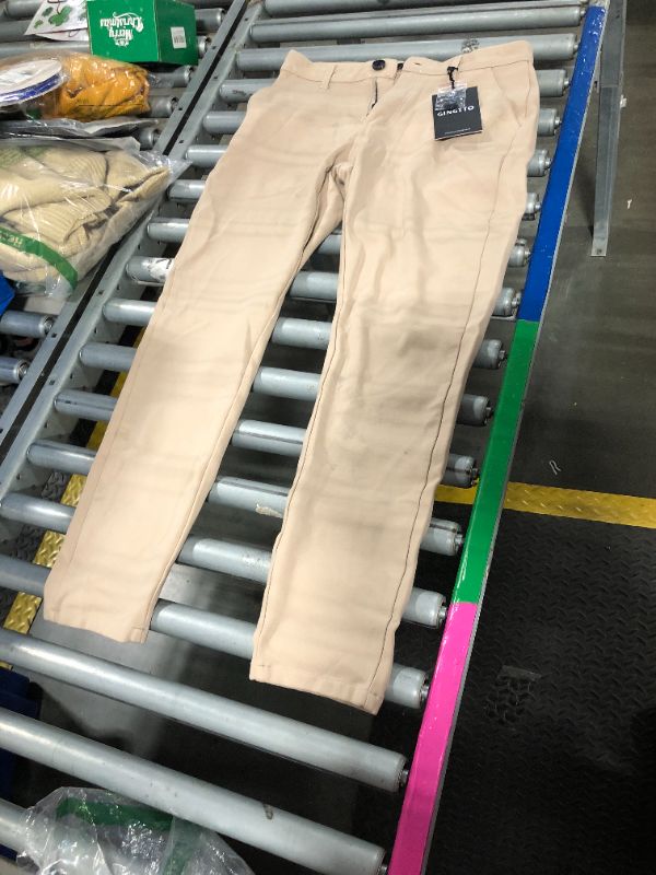 Photo 1 of ***SIZE 30, dirty need clean*** GINGTTO Mens Dress Pants Slim Fit Stretch Tapered Chino Pants Skinny Leg