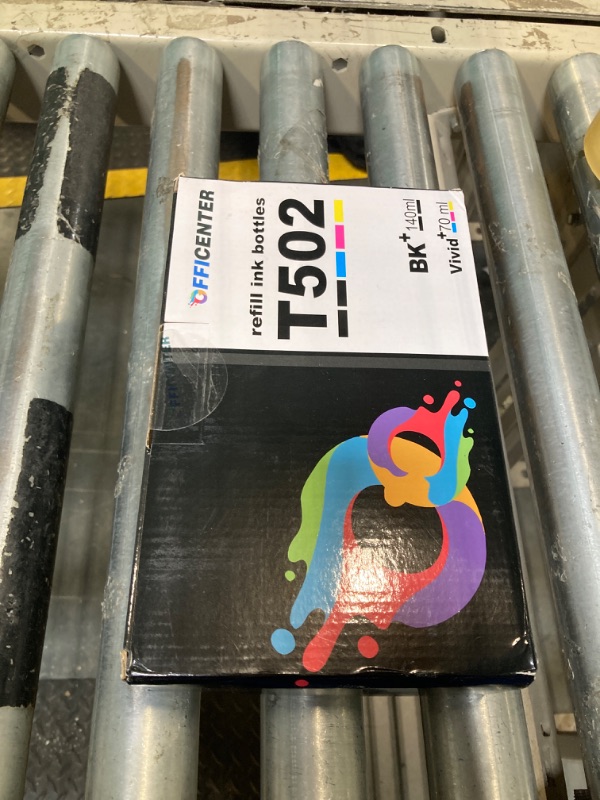 Photo 1 of Officenter T502 502 Ink Refill Bottles for Ecotank ET2760 ET-4760 ET2750 ET-3760 ET-2850 ET-15000 ST-4000 ST-2000 ET-3710 ET-3850 ET-3750 ET-4850 ET-3830 ET4750 ET2700 ST3000 ET3700 Printer(2BK C M Y)