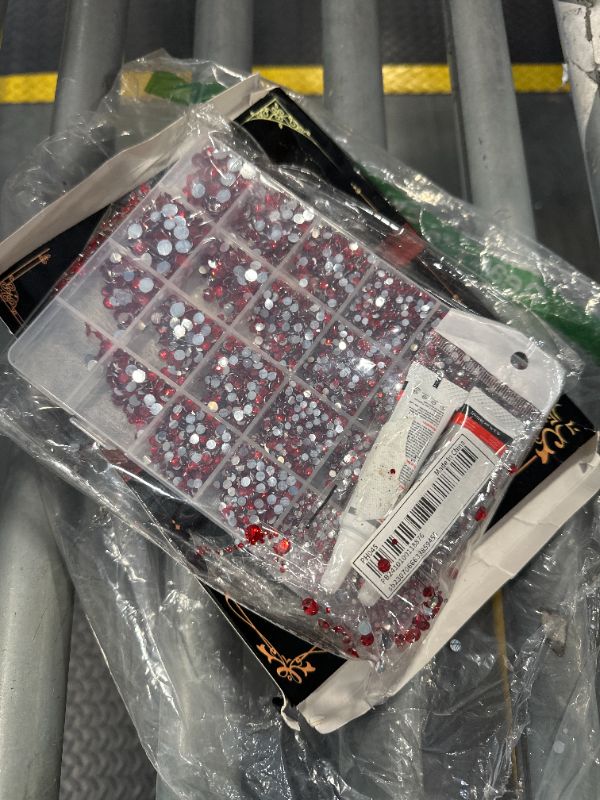 Photo 1 of 25000Pcs Resin Rhinestones with Tweezers for Crafting, Red Flatback Gems, Bedazzling Crystal with 3Pcs 10ml B7000 Jewelry Glue for DIY Crafts Clothing Tumblers Shoes Fabric Nail Art