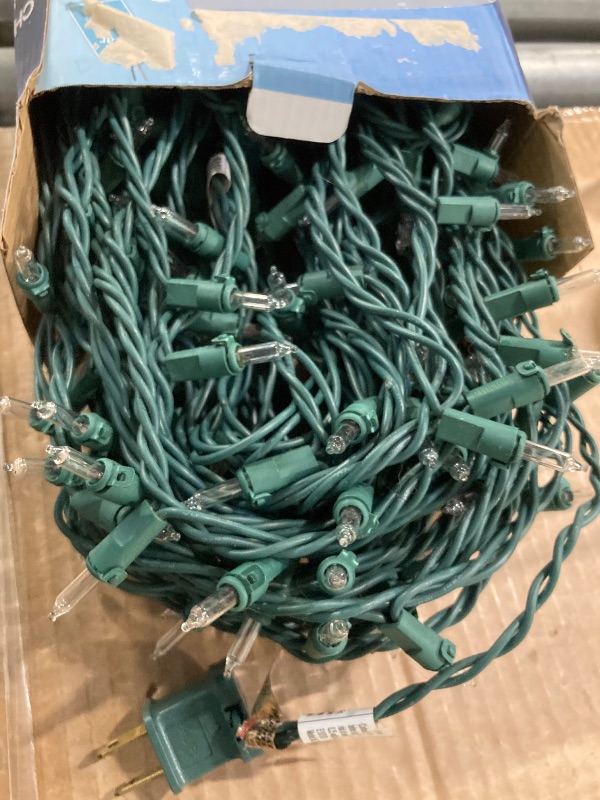 Photo 1 of 3 Sets Christmas Lights, 150 Count 33 FT Each Mini String Lights, Clear Green Wire Fairy Lights, 120V UL Certified Connectable Xmas Tree Lights for Holiday Patio Party Outdoor Decoration, Warm White