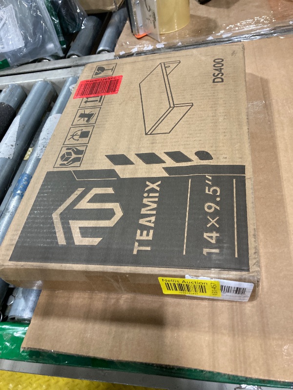 Photo 1 of TEAMIX 14.2 inch Monitor Stand Riser, Wood Monitor Riser with Storage for Desk Small Monitor Stand TV/Screen/PC/Laptop Riser Computer Stand Desktop Shelf (Black-14.2 inch)