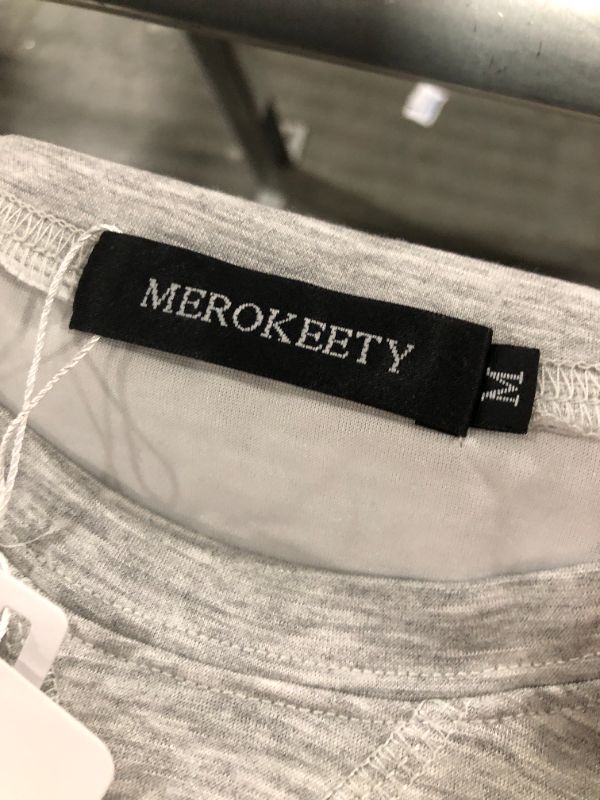 Photo 1 of ***MEDIUM SIZE*** MEROKEETY Women's 2025 Fall Oversized Batwing Sleeve Lounge Sets Casual Top and Shorts 2 Piece Outfits Sweatsuit
