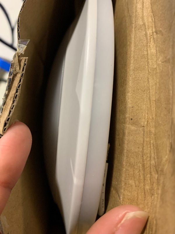 Photo 1 of CLOUDY BAY Ceiling Light Indoor,120V CRI90 10W 5000K Bright Day Light,6.5 inch LED Flush Mount Ceiling Lighting Fixture for Garage,Walk-in Closet,Attic,Pantry Wet Location White Finish,