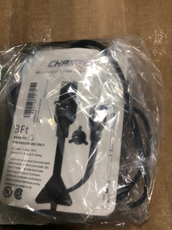 Photo 1 of Chanzon Xbox S, X, One S One X, Ps5 Ps4 PS3 Power Cable for Sony PlayStation Microsoft HP Epson Printer 1-15P IEC320 C7 7A 125V Universal Non-Poliarized Cord,
