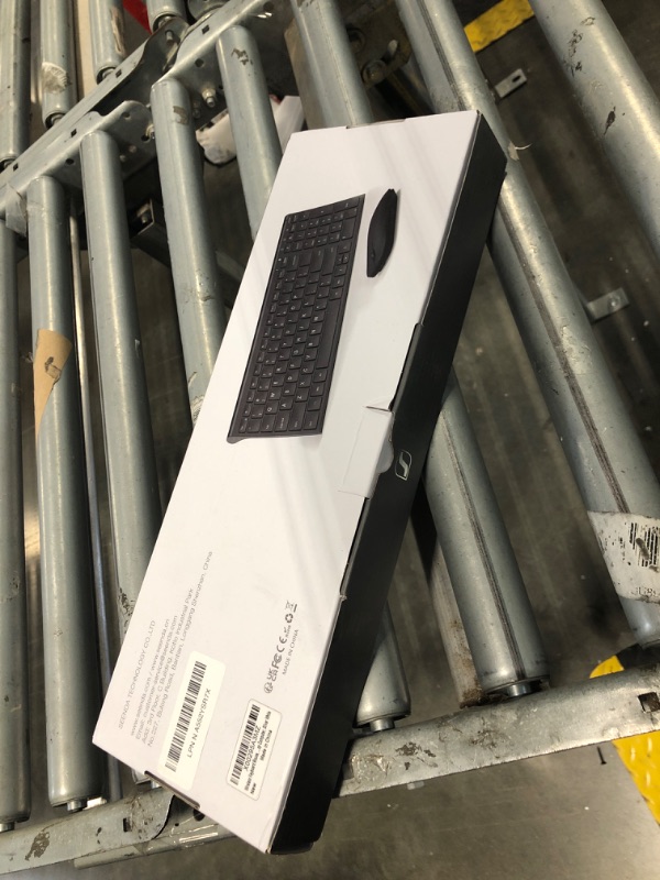 Photo 1 of seenda Rechargeable Wireless Keyboard Mouse, Ultra Thin Low Profile Wireless Keyboard and Mouse with Number Pad, Quiet Portable Combo Compatible for Windows XP/7/8/10/11/11 Pro, Silver White