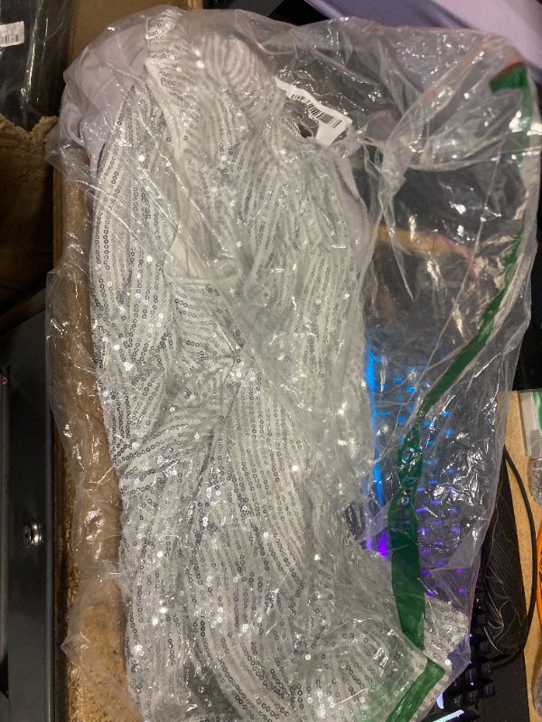 Photo 1 of Sequin Dress for Women Homecoimg Formal Mother of The Bride Dress Silver Gray SIZE 14        
