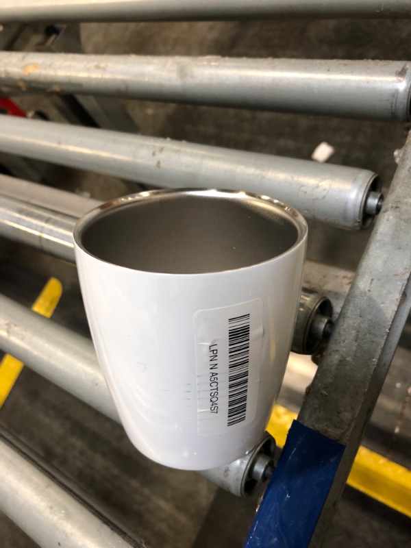 Photo 1 of **MISSING LID**PARACITY Stainless Steel Coffee Mug Insulated Coffee Mug with Lid and Handle (White)