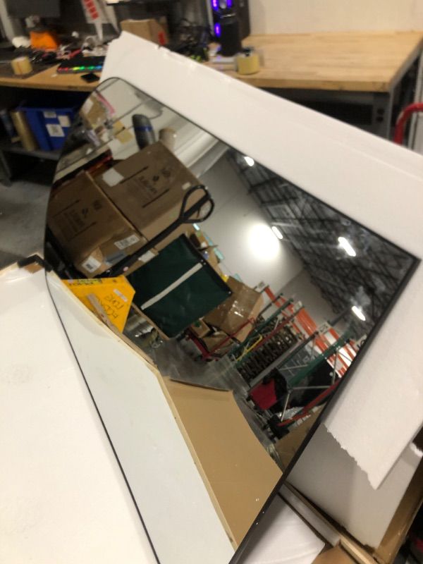 Photo 1 of 45 x 90 in Full Arch Mirror Black