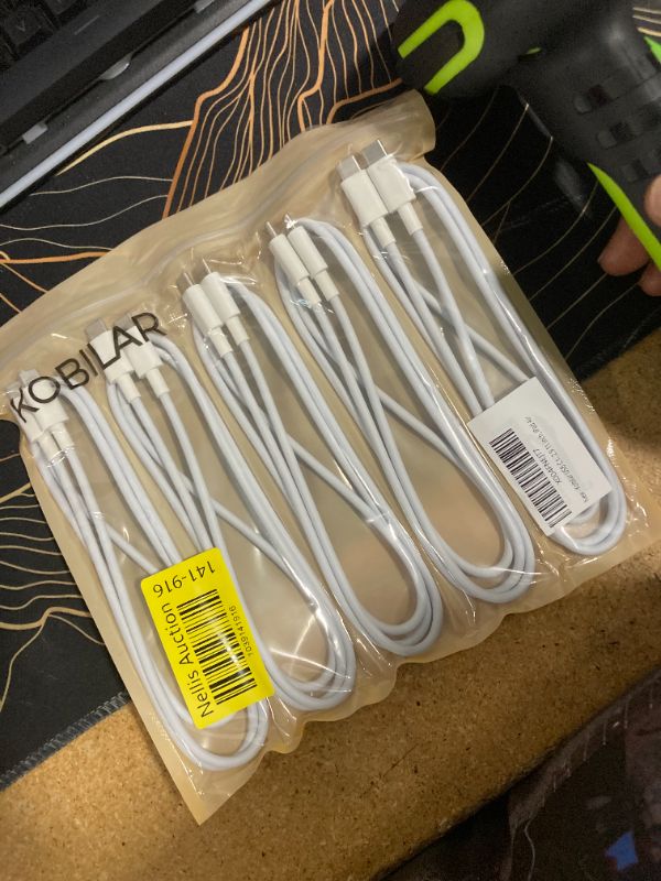 Photo 1 of Kobilar USB C to USB C Cable Fast Charging, 5-Pack 3ft USB C Charging Cable for iPhone 16 Pro Max Plus, 65W C to C Cable for Samsung S24 S23, iPad Pro 13 12.9 11 inch, iPad Air