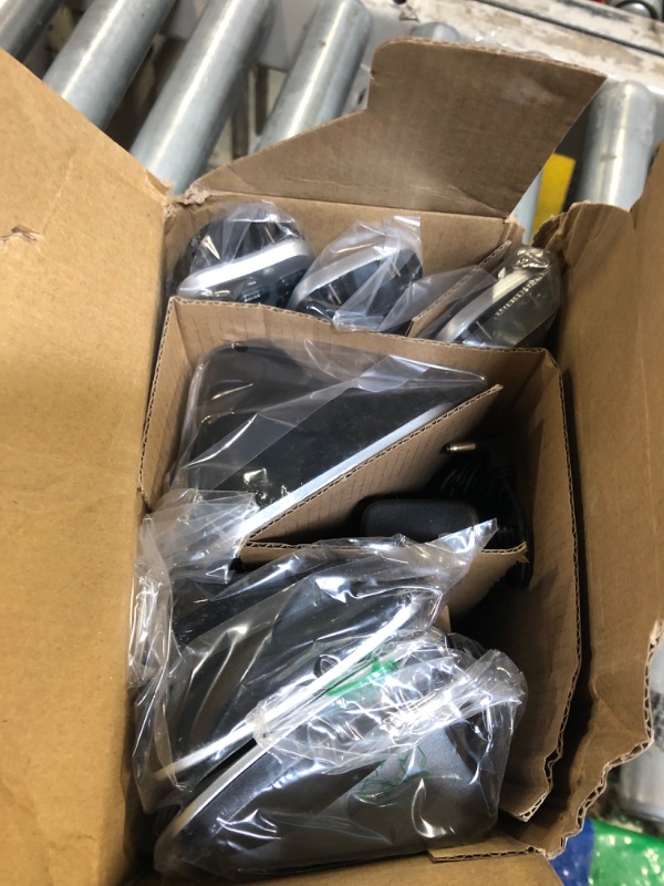 Photo 1 of VTech 3-Handset Cordless Phone with Answering Machine, with Large Display and Big Buttons Caller ID, Full-Duplex Speakerphone, Last 10 Number Redial, Easy to use VG232-3