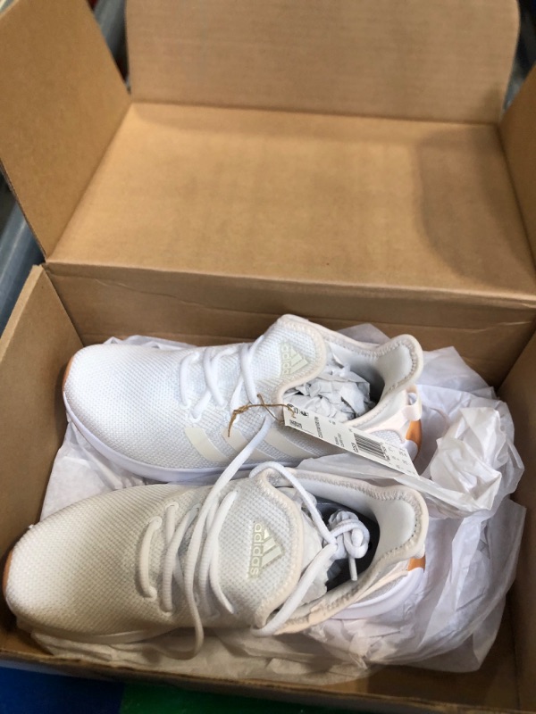 Photo 1 of adidas Women's Cloudfoam Pure Sportswear Sneaker, White/Chalk White/Zero Metallic, 6