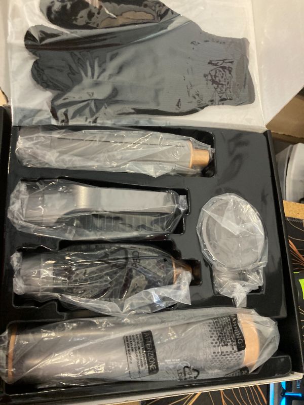 Photo 1 of 5-in-1 Hair Dryer Brush with Hot Air Curling & Negative Ion Technology - Versatile Styler for Drying, Curling, Straightening, and Volume Boosting