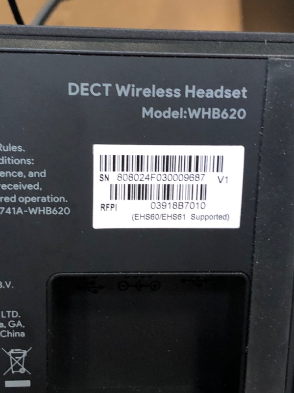 Photo 1 of Yealink WH64 DECT & Bluetooth Dual Teams Wireless Headset, 606 ft Range On Ear Work Headphones with 3X Noise Cancelling Mic, 32H Talk Time, Ringer, Office Headsets for Desk IP Phone, PC,Cellphone