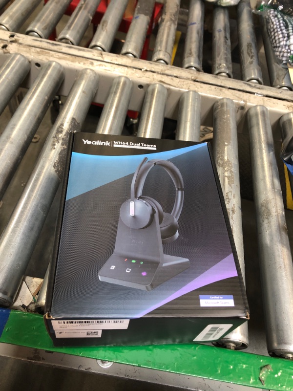 Photo 1 of Yealink WH64 DECT & Bluetooth Dual Teams Wireless Headset, 606 ft Range On Ear Work Headphones with 3X Noise Cancelling Mic, 32H Talk Time, Ringer, Office Headsets for Desk IP Phone, PC,Cellphone