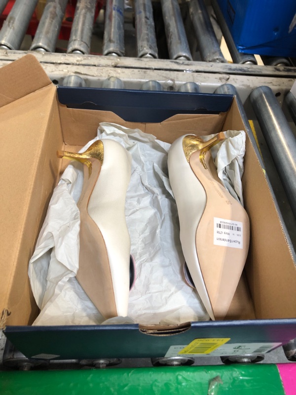 Photo 1 of **Same brand but white with pink buckle and gold heel**
Rupert Sanderson high heels-white with pink buckle 5.5 size
