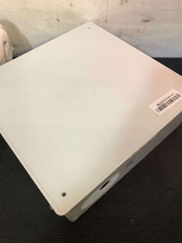 Photo 1 of 12" x 12" x 4" PVC Plastic Junction Box with Pre Molded 3/4" & 1" Punch in Holes Waterproof Electrical Boxes Project Junction Conduit Box for Electrical Outdoor Enclosure