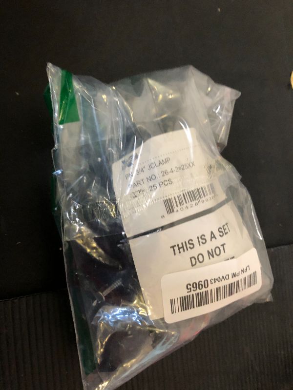 Photo 1 of 25 Pcs XFITTING 3/4 Inch J-Hook with Nail For Pex Tubing Pipe Support, 26-4-3=25XX