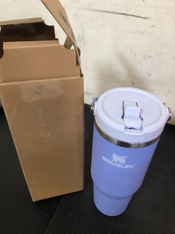 Photo 1 of Stanley IceFlow 2.0 Flip Straw Tumbler with Handle 30 oz | Twist On Lid and Flip Up Straw | Leak Resistant Water Bottle | Insulated Stainless Steel | BPA-Free | Hydrangea