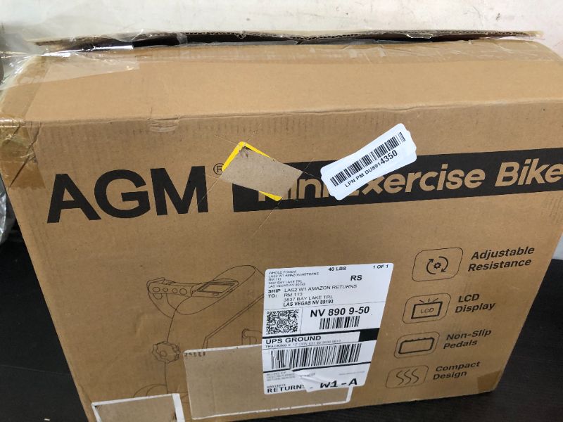 Photo 1 of Mini Exercise Bike, AGM Under Desk Bike Pedal Exerciser Foot Cycle Arm & Leg Peddler Exerciser Machine with LCD Screen Displays (Sliver)