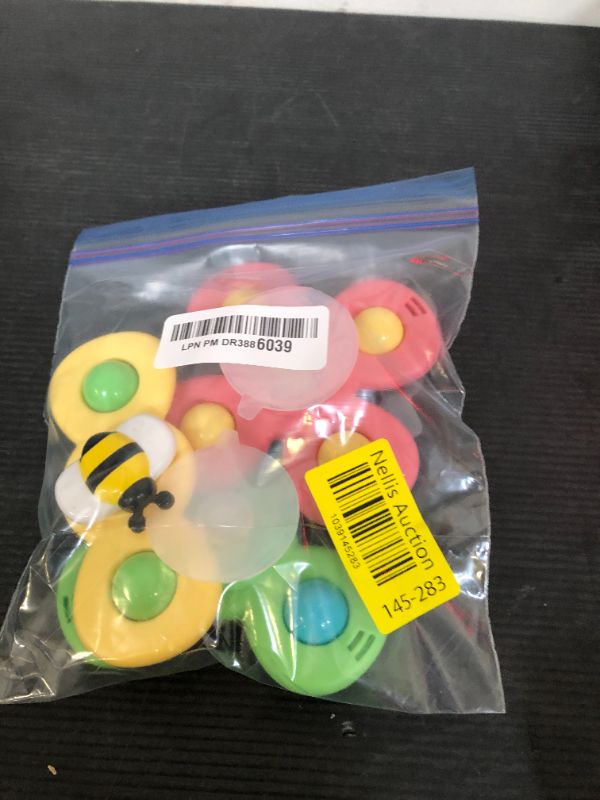Photo 1 of LiKee Strong Suction Cup Fidget Rotating Sensory Bath Toys for Baby 12 18 Months Airplane Car Travel Table & Window Toys for 1 2 Years Old Toddler Boys and Girls (Insect-1)