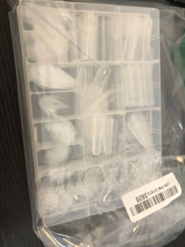 Photo 1 of Allstarry 384pcs Nail Dual Forms, Silicone French Nail Forms for Poly Gel Nail Gel Extension Full Cover Acrylic Nail Tips 8 tpye nail form and Silicone Reusable Stickers for Manicure Extension