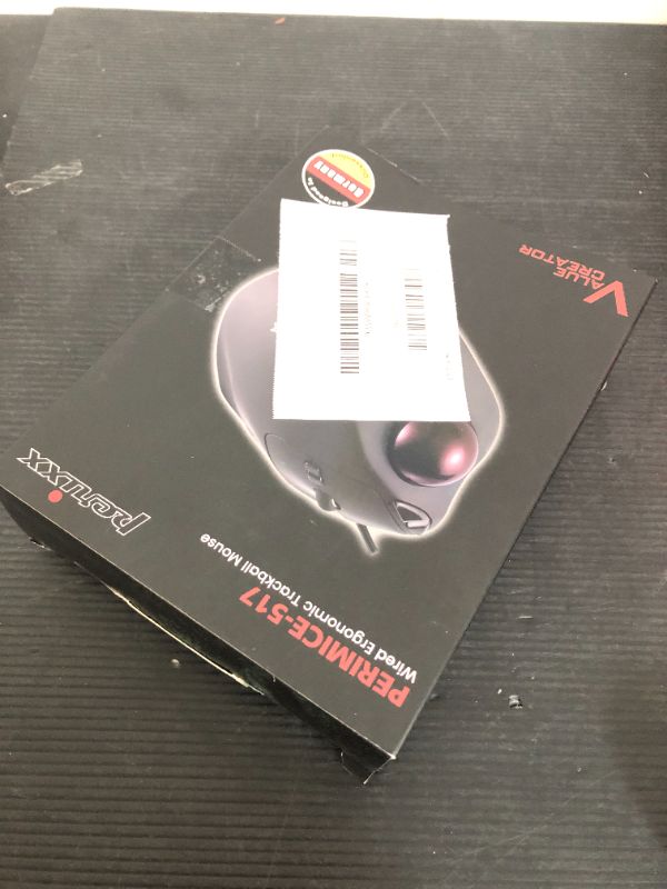 Photo 1 of Perixx Perimice-517 Wired Trackball USB Mouse, 7 Button Design, Build-in 1.34 Inch Trackball with Pointing Feature