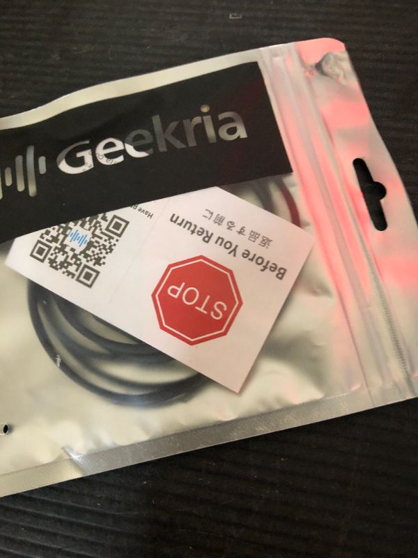 Photo 1 of Geekria Audio Cable Compatible with Skullcandy Hesh EVO/ANC/3/2, Crusher ANC/EVO, Cassette, Venue, Grind, Riff 2, 3.5mm Aux Replacement Stereo Cord (4 ft / 1.2 m)