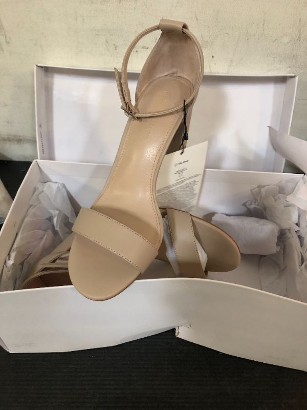 Photo 1 of The Drop Women's Rebecca Strappy High Block Heel Sandal Shoe, Bone, 6 M US