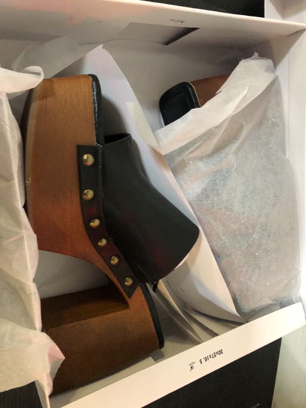Photo 1 of The Drop Women's Millie Platform Open Toe Mule, Black, 7.5